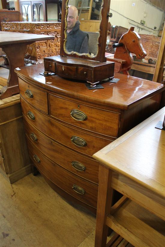 19th Century bowfront chest of drawers